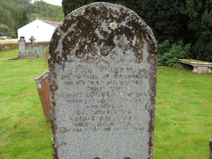 Photo of headstones/John McLennan d1871 hdstn Garve Old cem